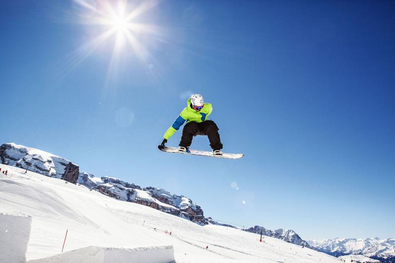 The best snowpark in the Dolomites: Ursus Snowpark in Madonna di Campiglio